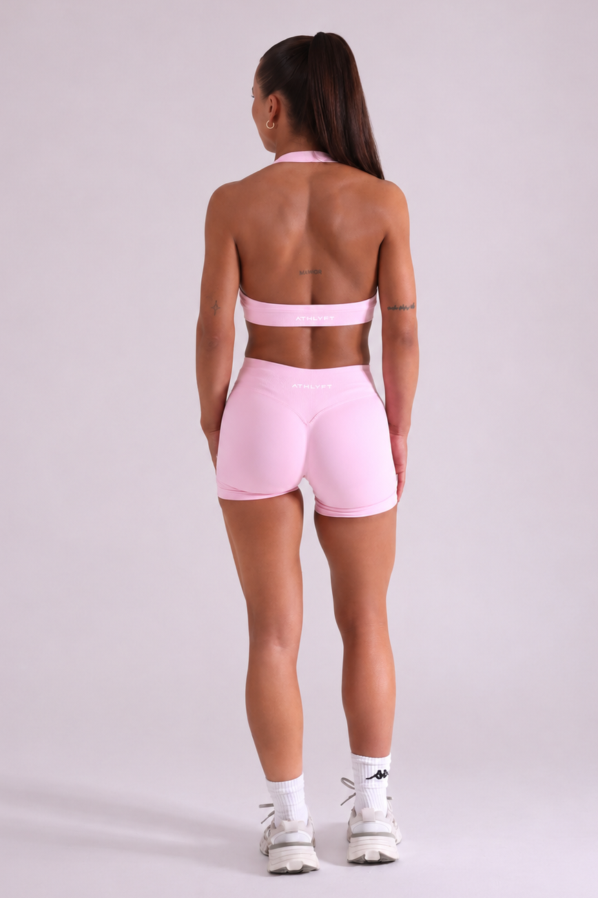 Core Halter Bra - Petal