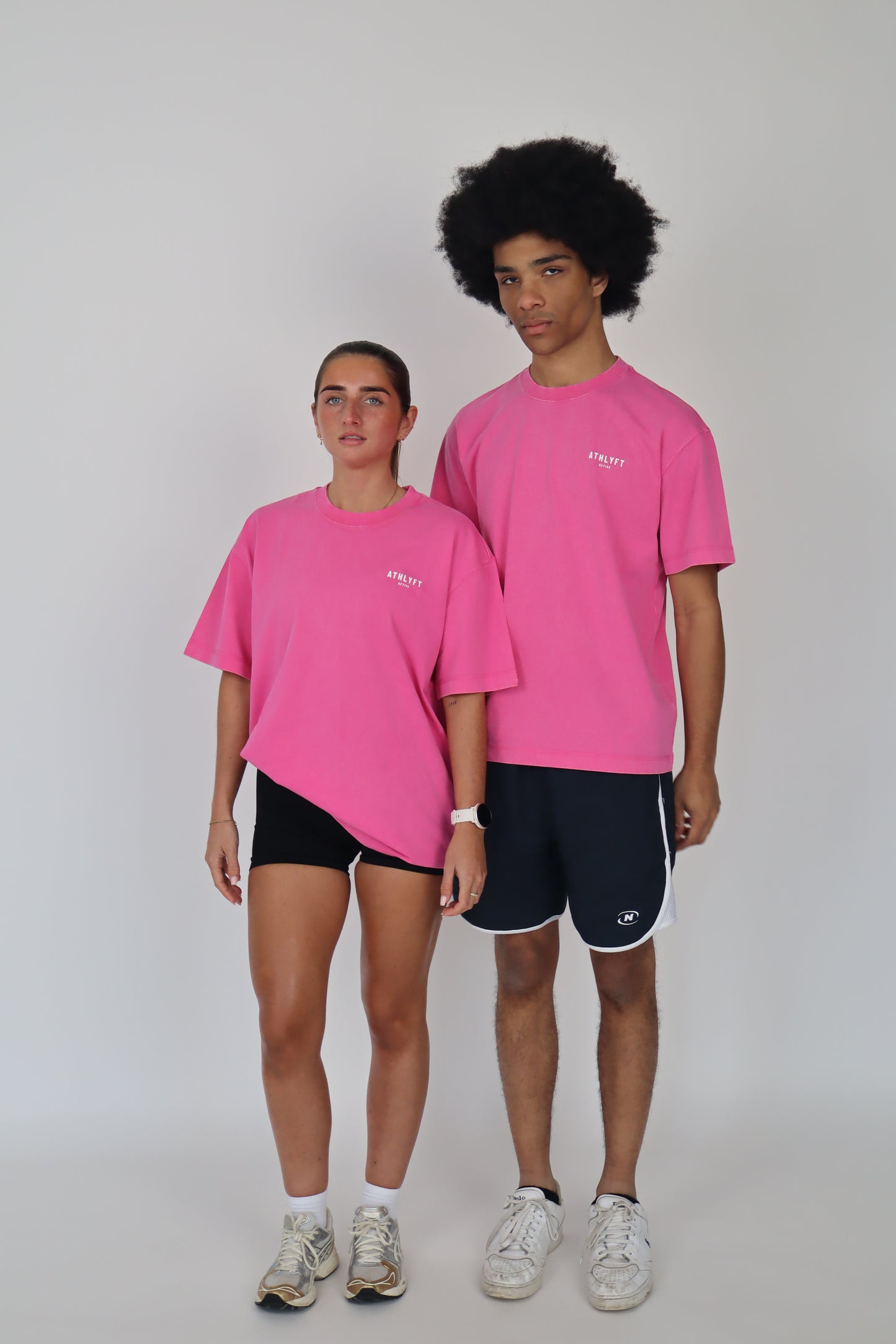 The Stonewash Oversize Tee - Vintage Pink