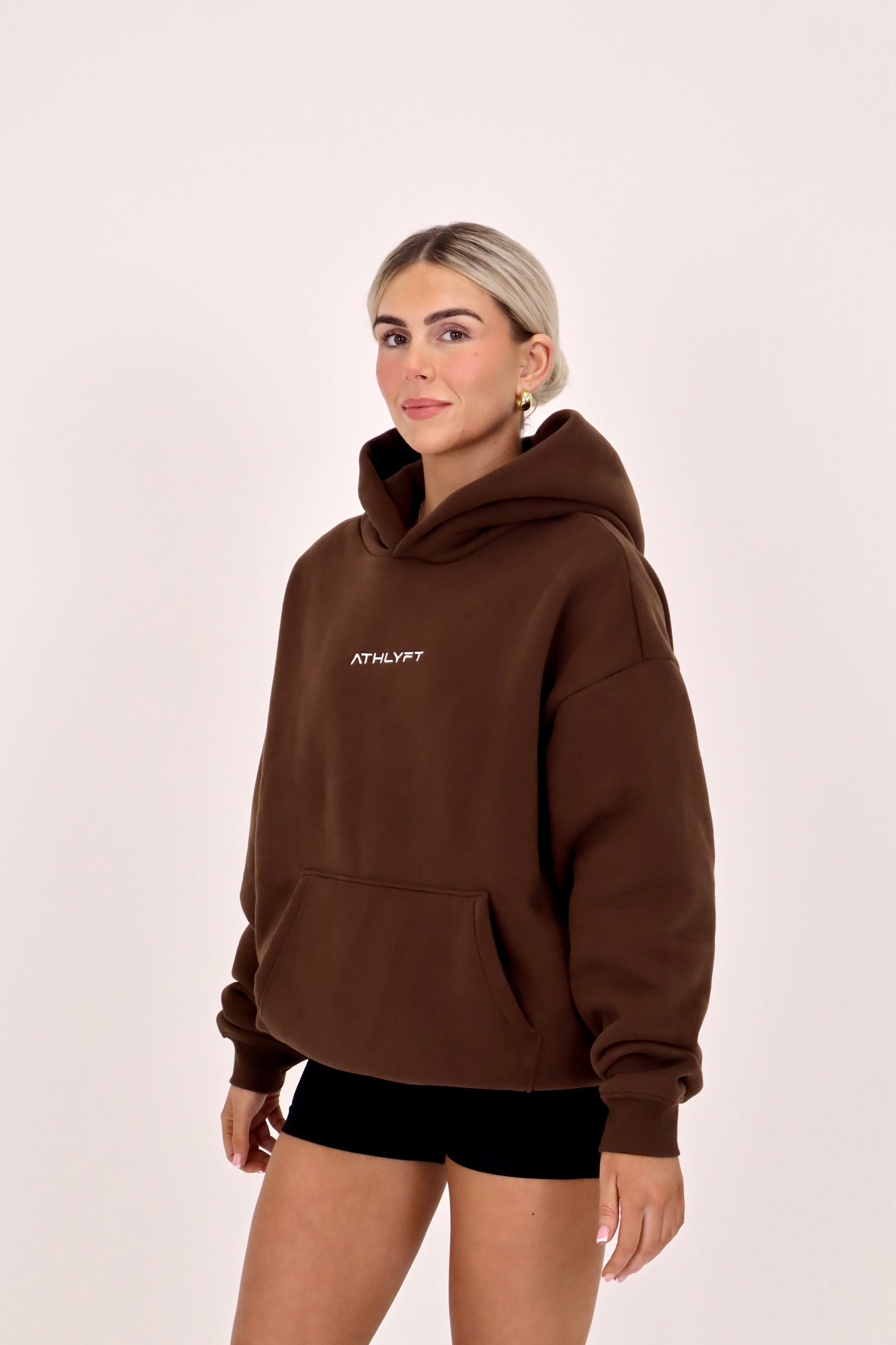 Oversized Heavyweight Hoodie - Chocolate brown