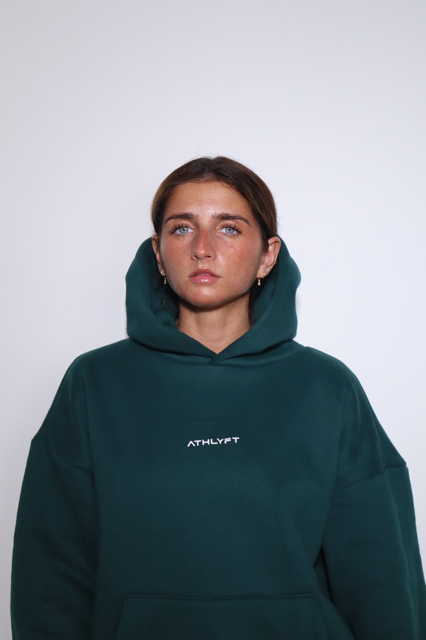 Oversized Heavyweight Hoodie - Forest Green