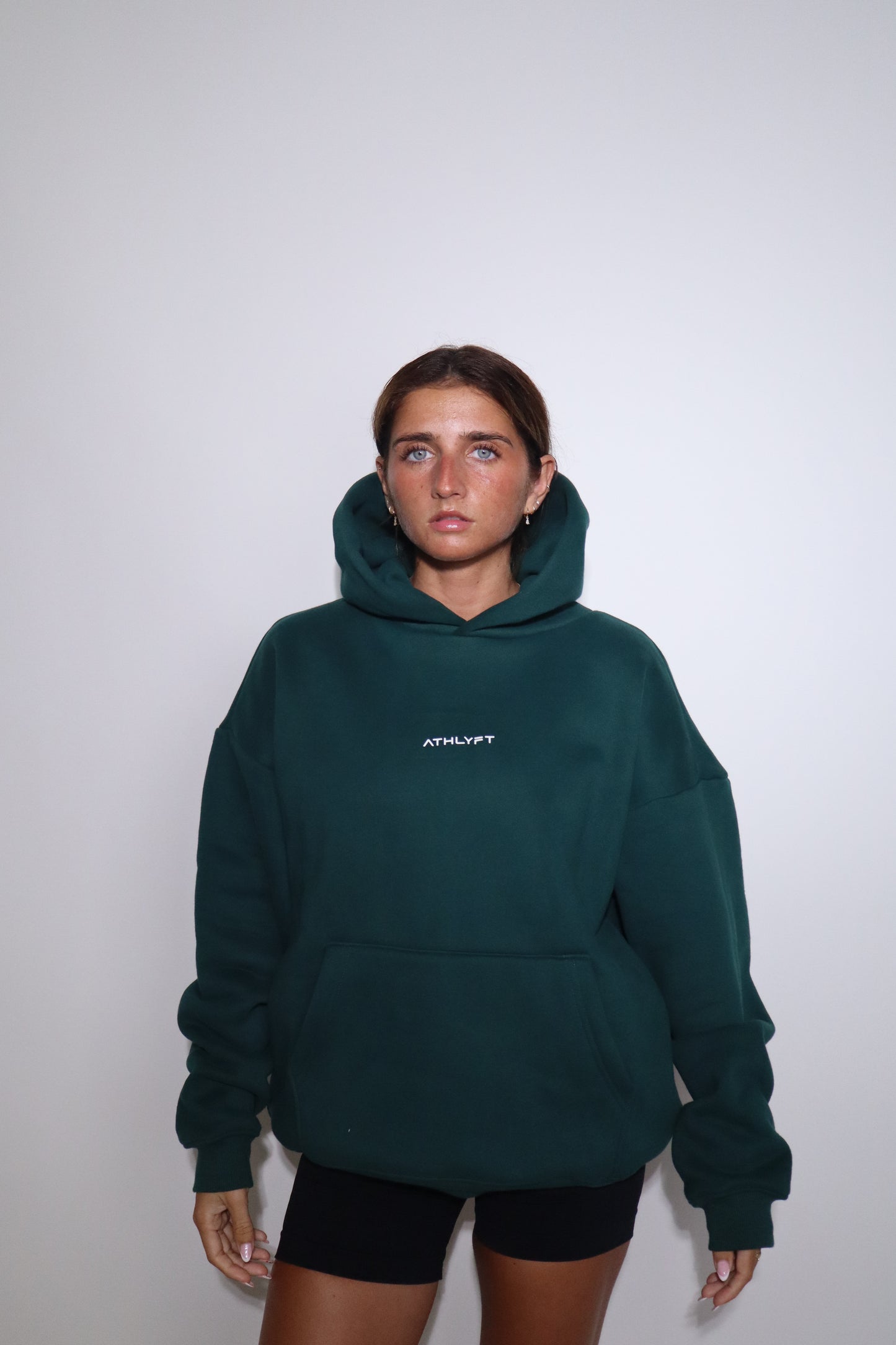 Oversized Heavyweight Hoodie - Forest Green