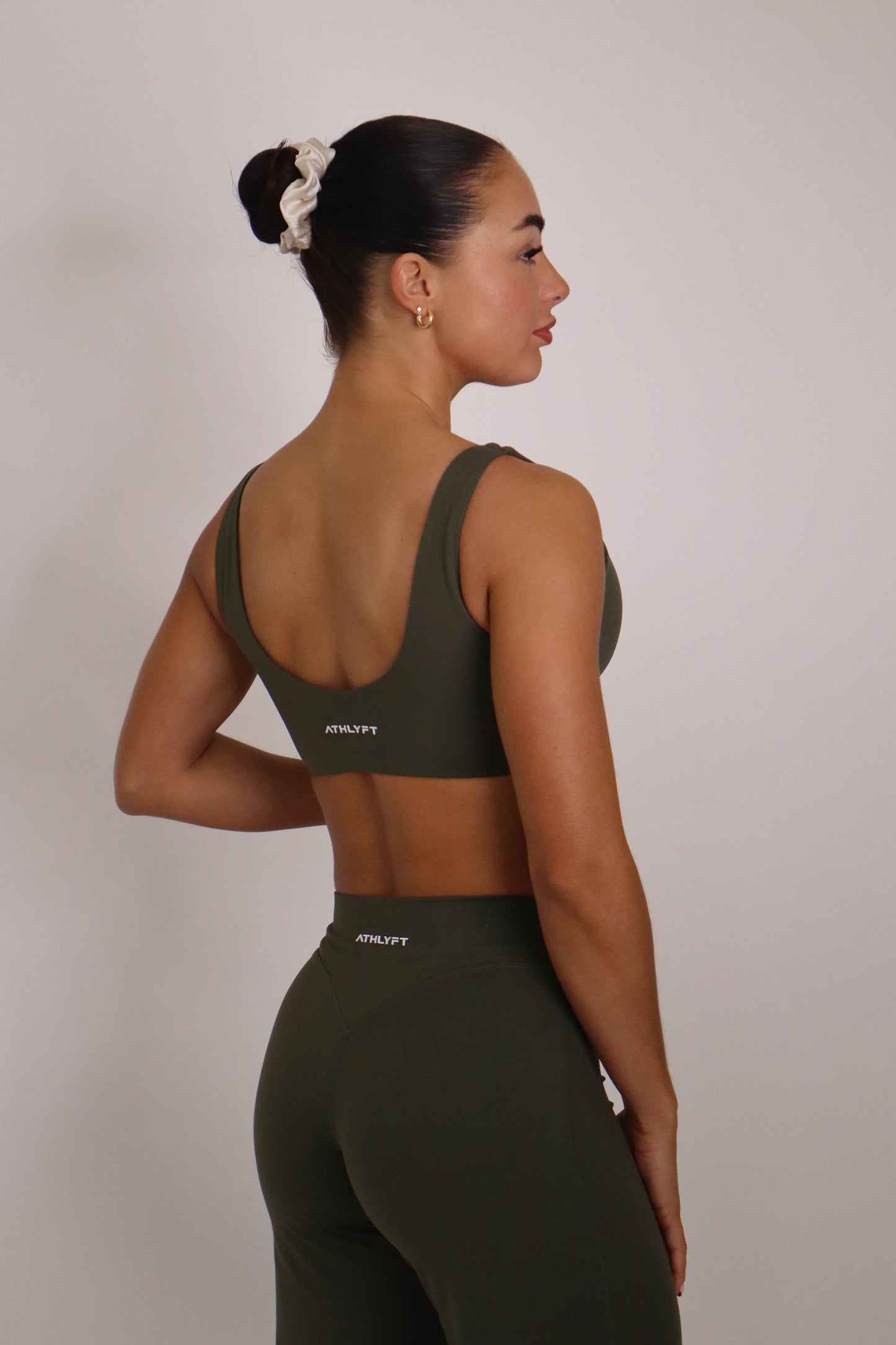 Cloudflow Low Back Bra - Classic Khaki