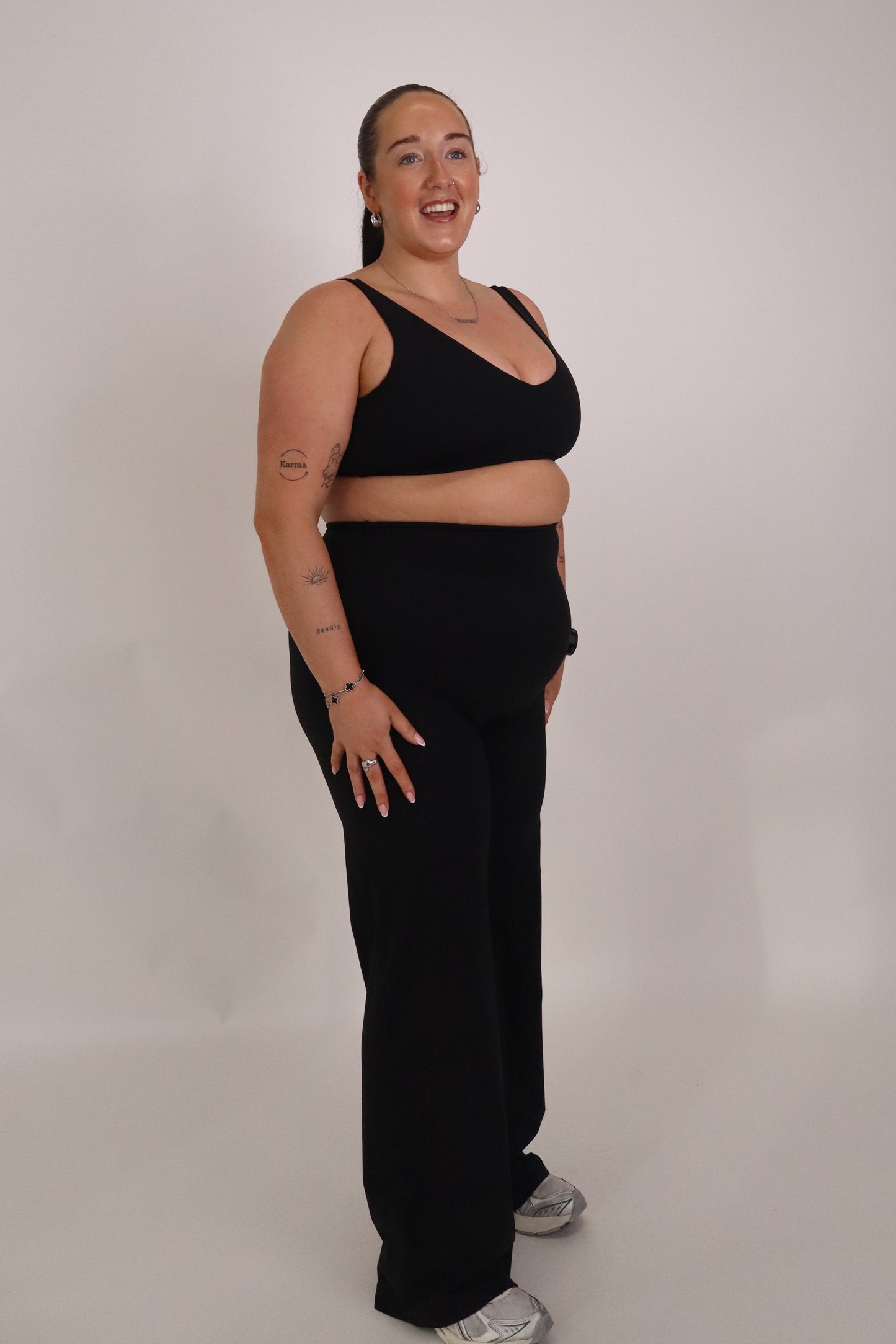 Cloudflow Low Back Bra - True Black
