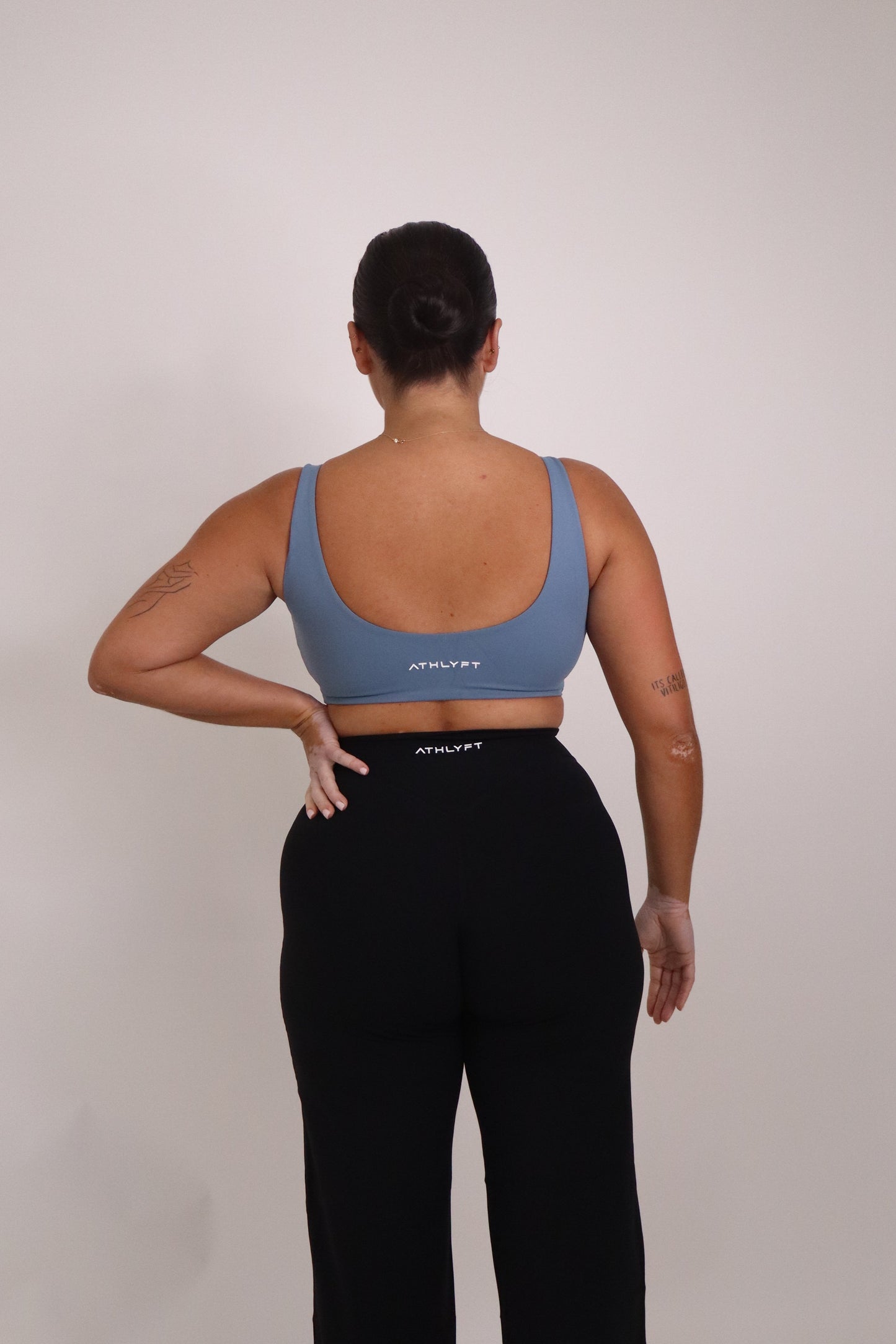 Cloudflow Low Back Bra - Steel Blue