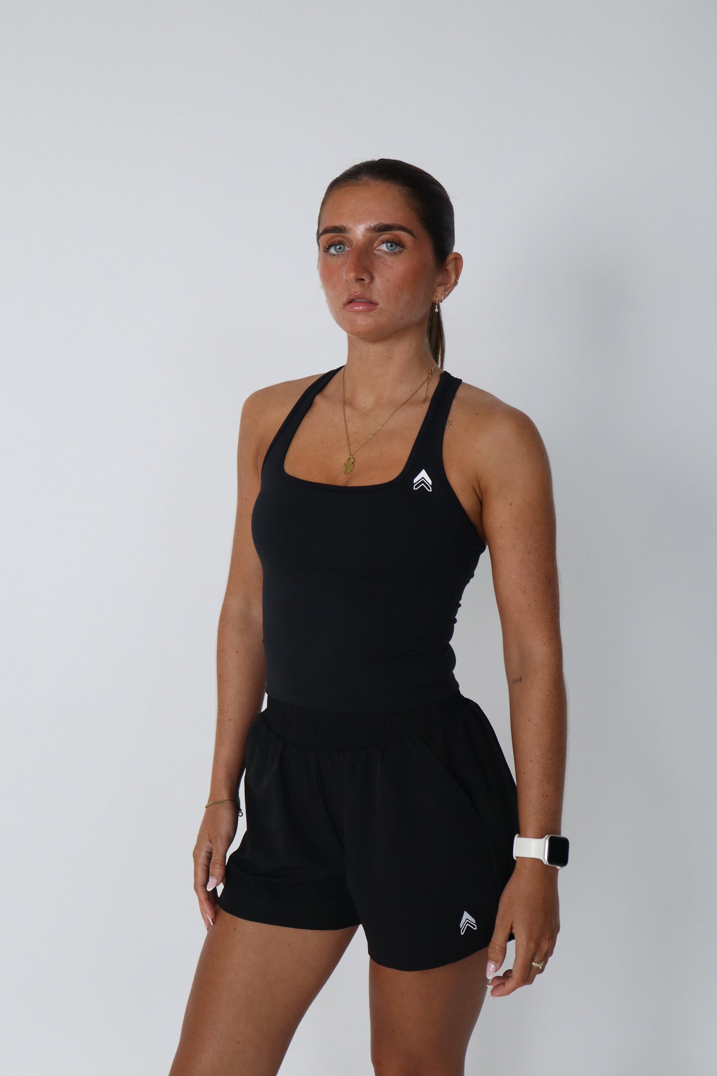 Hybrid Double Layer Shorts - Black