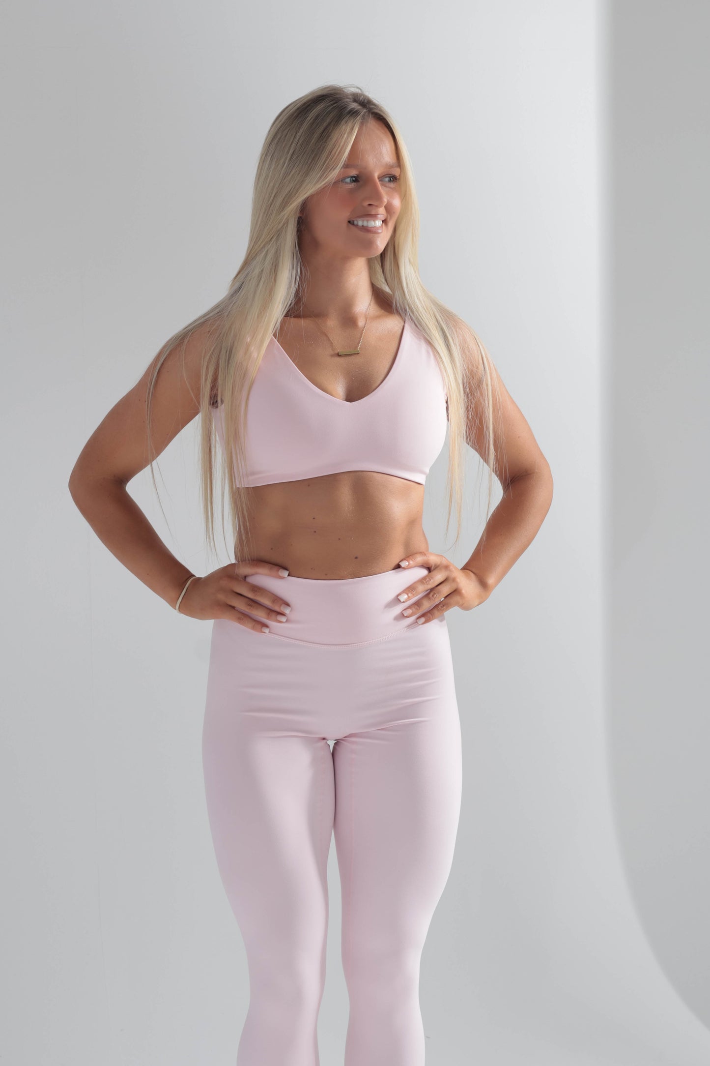 Cloudflow Leggings - Baby Pink