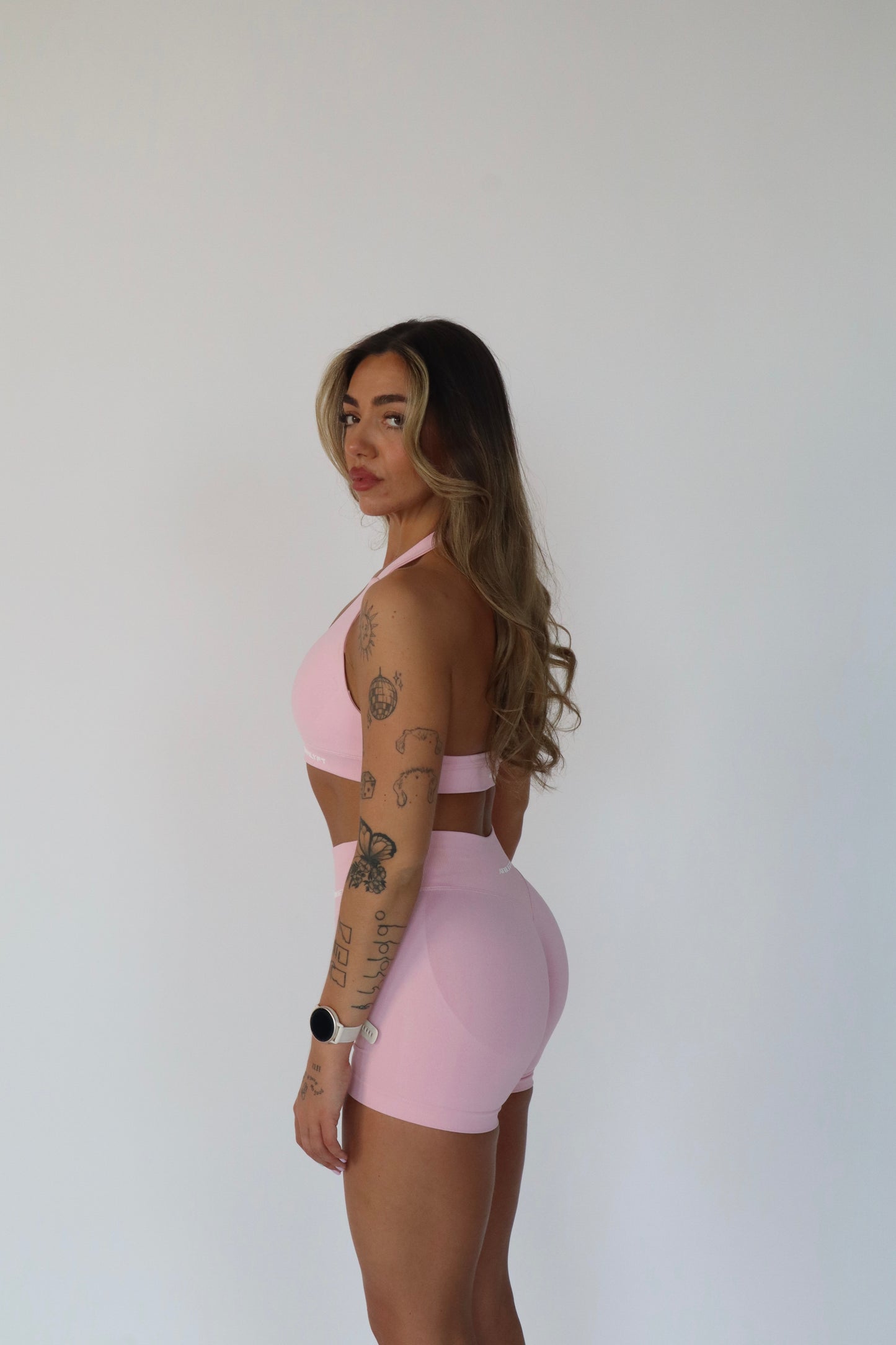 Core Halter Bra - Petal