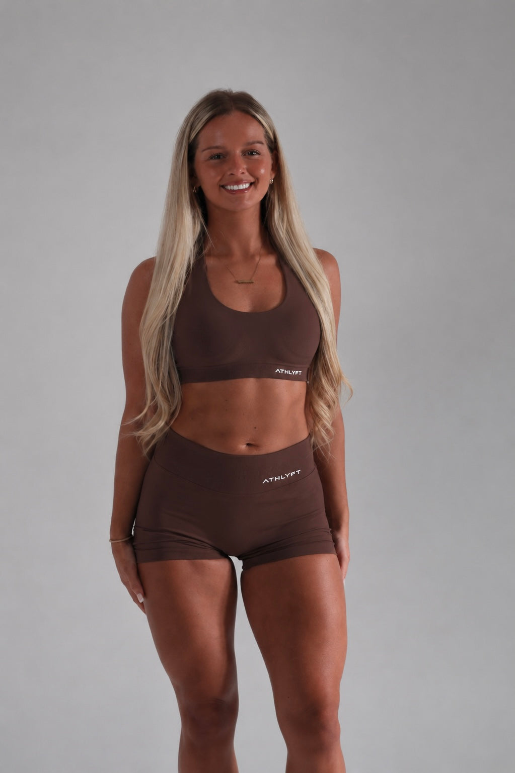 Core Halter Bra - Cocoa