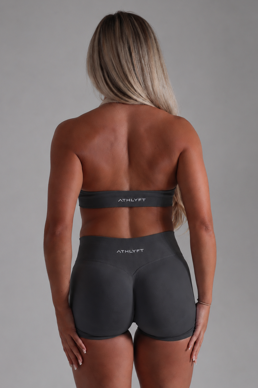 Core Halter Bra - Slate