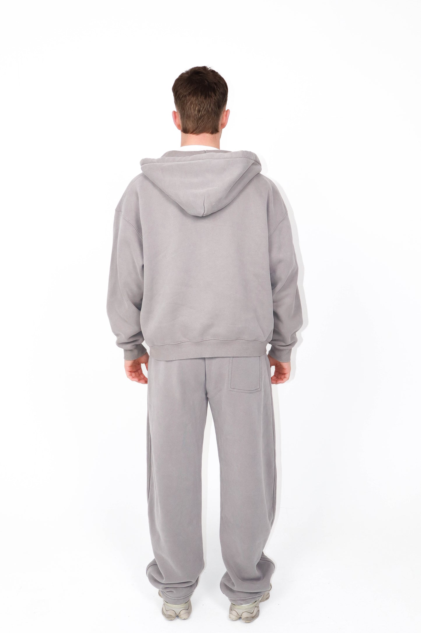 Stonewash Oversized Heavyweight Wide-Leg Jogger - Sandstone