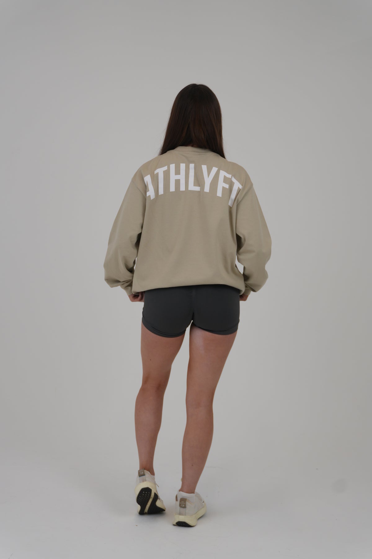 Oversized Long Sleeve Tee - Wheat