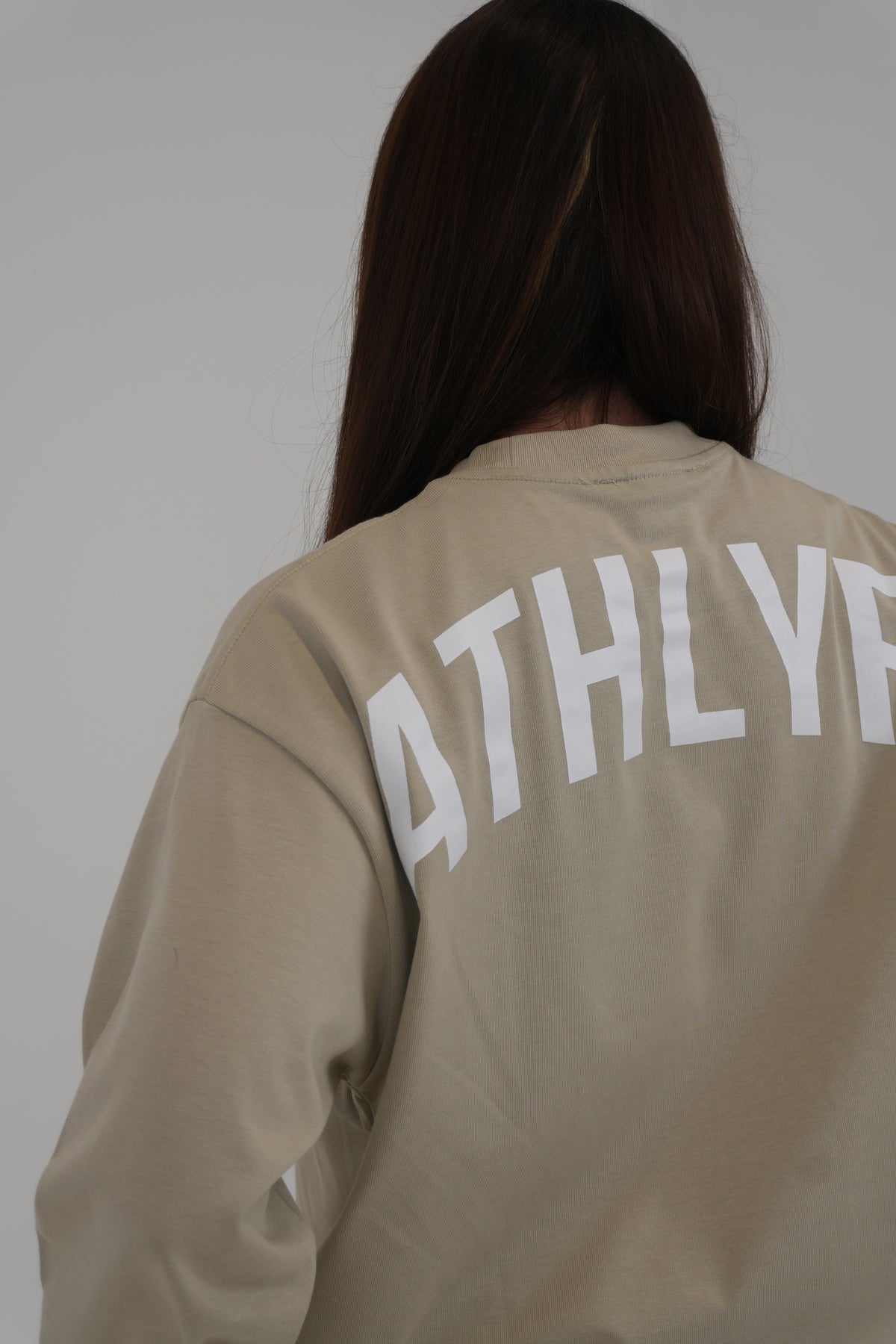 Oversized Long Sleeve Tee - Wheat