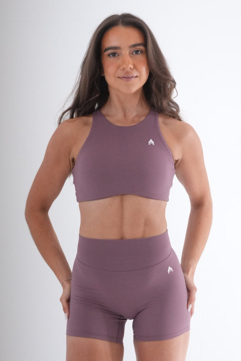 ATHLYFT x Cli's Secret High Neck Bra - Rosewood