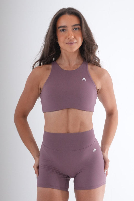 ATHLYFT x Cli's Secret High Neck Bra - Rosewood