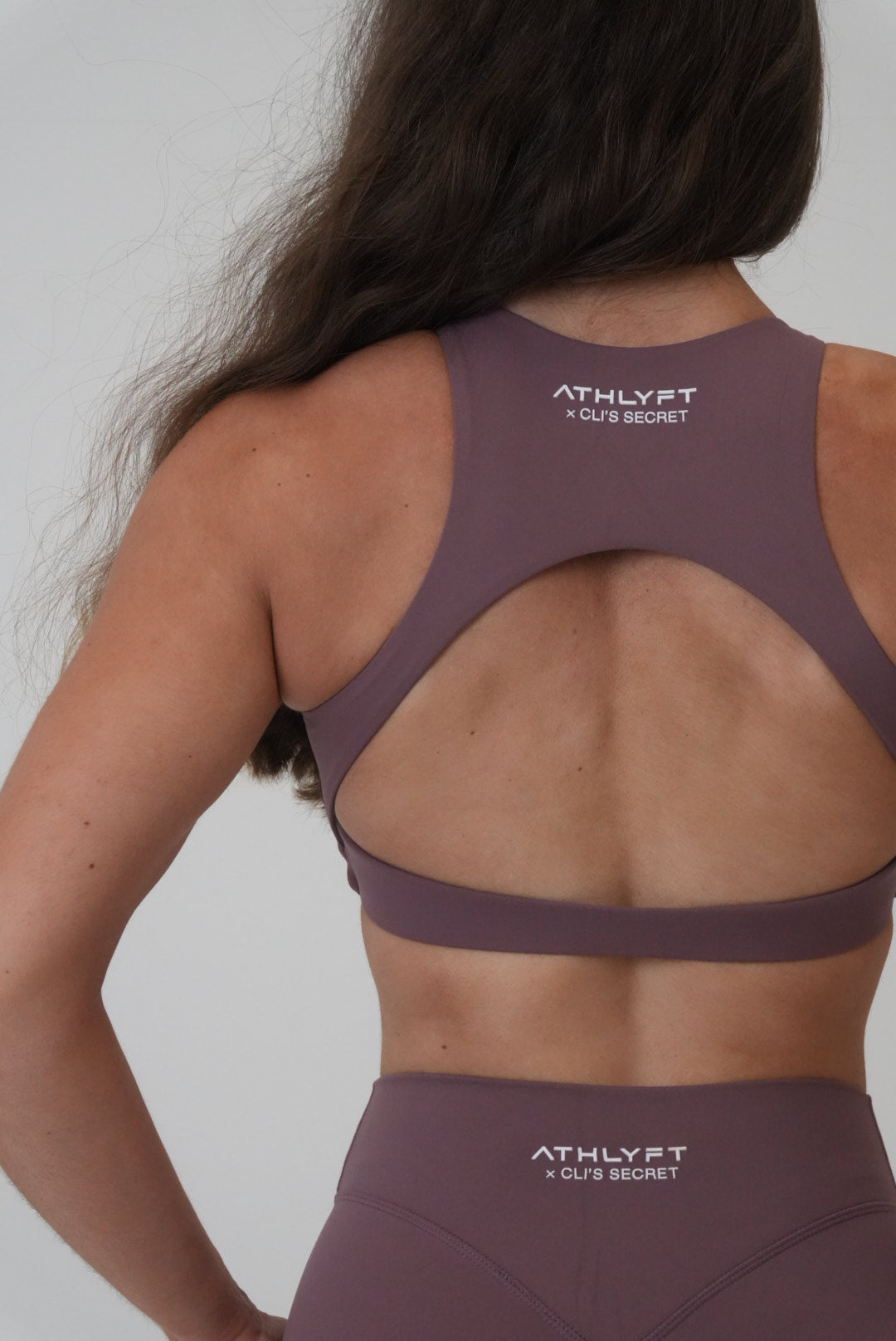 ATHLYFT x Cli's Secret High Neck Bra - Rosewood