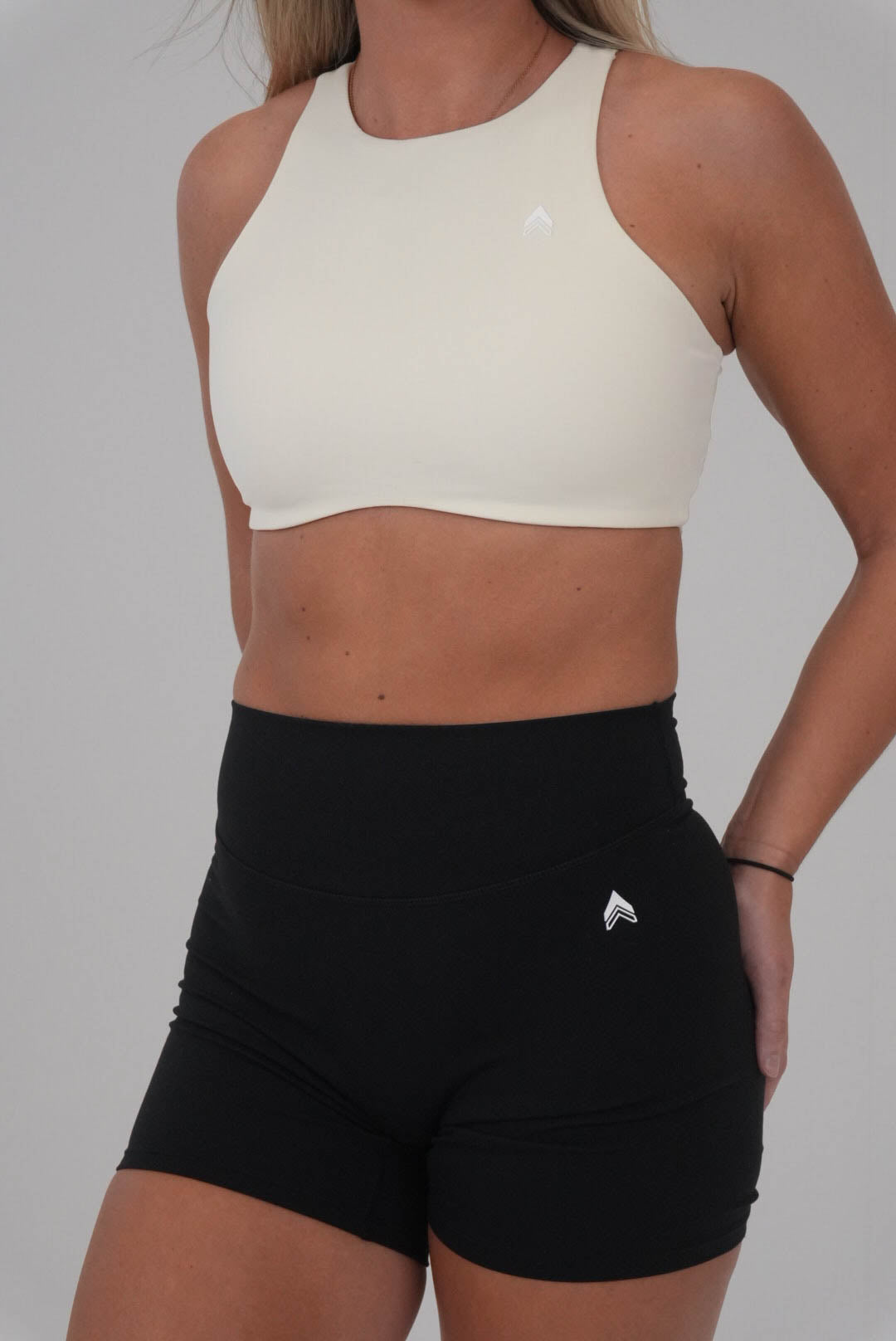 ATHLYFT x Cli's Secret High Neck Bra - Soft Ivory