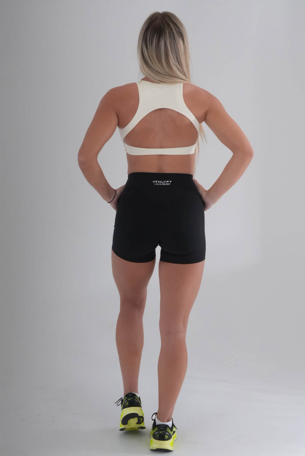 ATHLYFT x Cli's Secret High Neck Bra - Soft Ivory