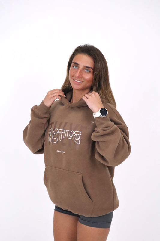 Limited Edition Mid-Weight Oversized Hoodie - Mocha