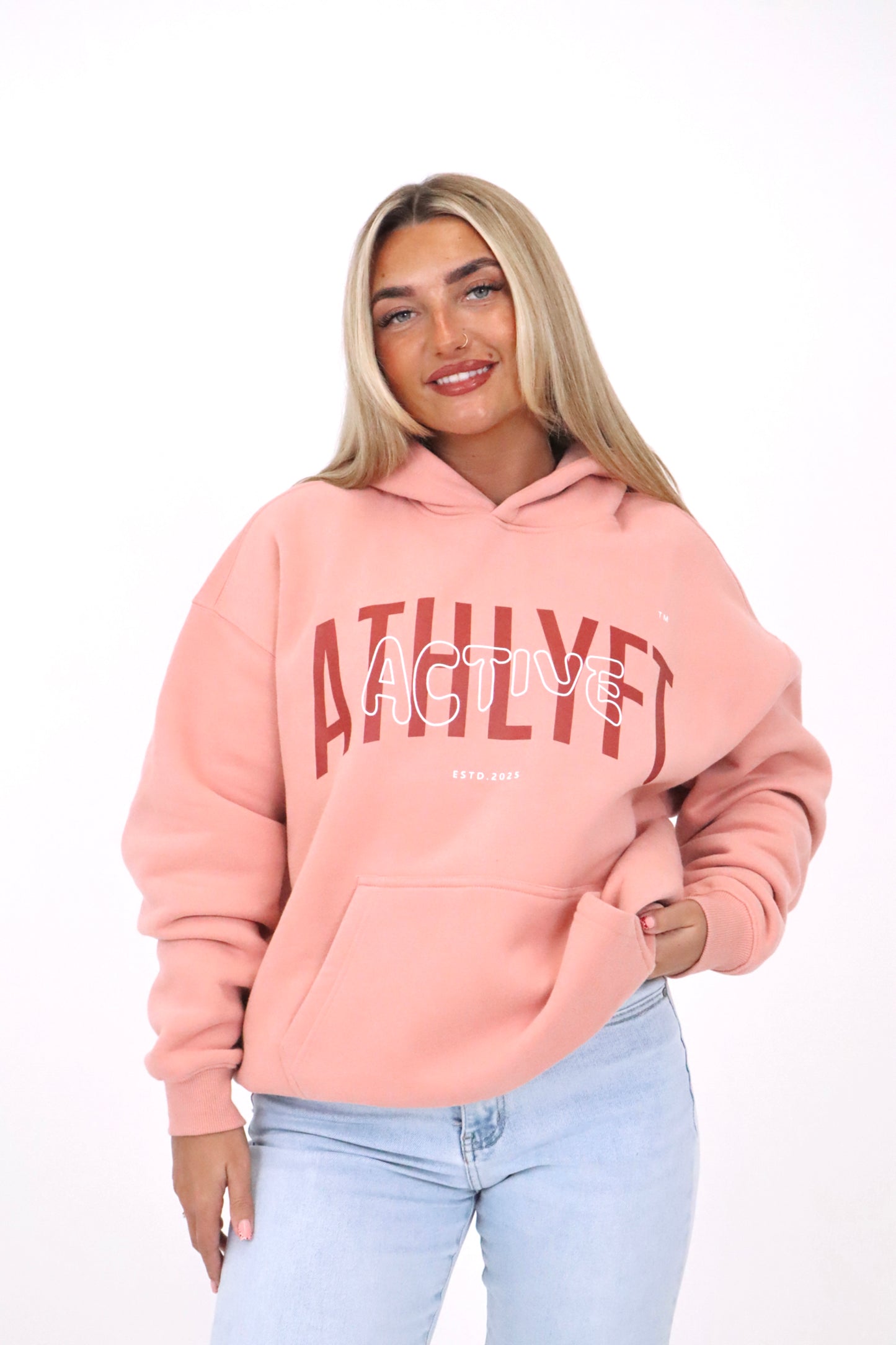 Limited Edition Mid-Weight Oversized Hoodie - Soft Rose