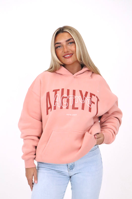 Limited Edition Mid-Weight Oversized Hoodie - Soft Rose