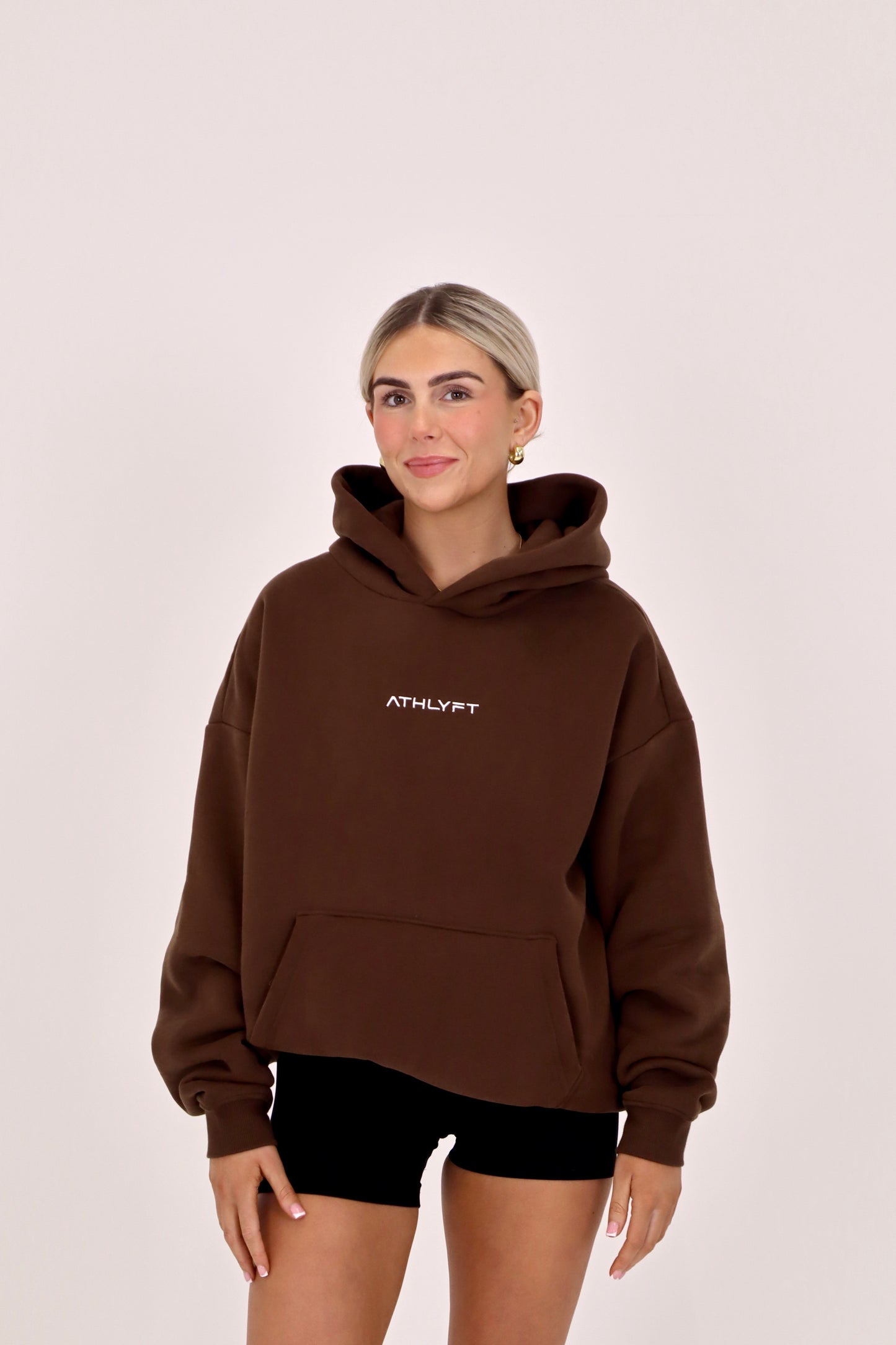 Oversized Heavyweight Hoodie - Chocolate brown
