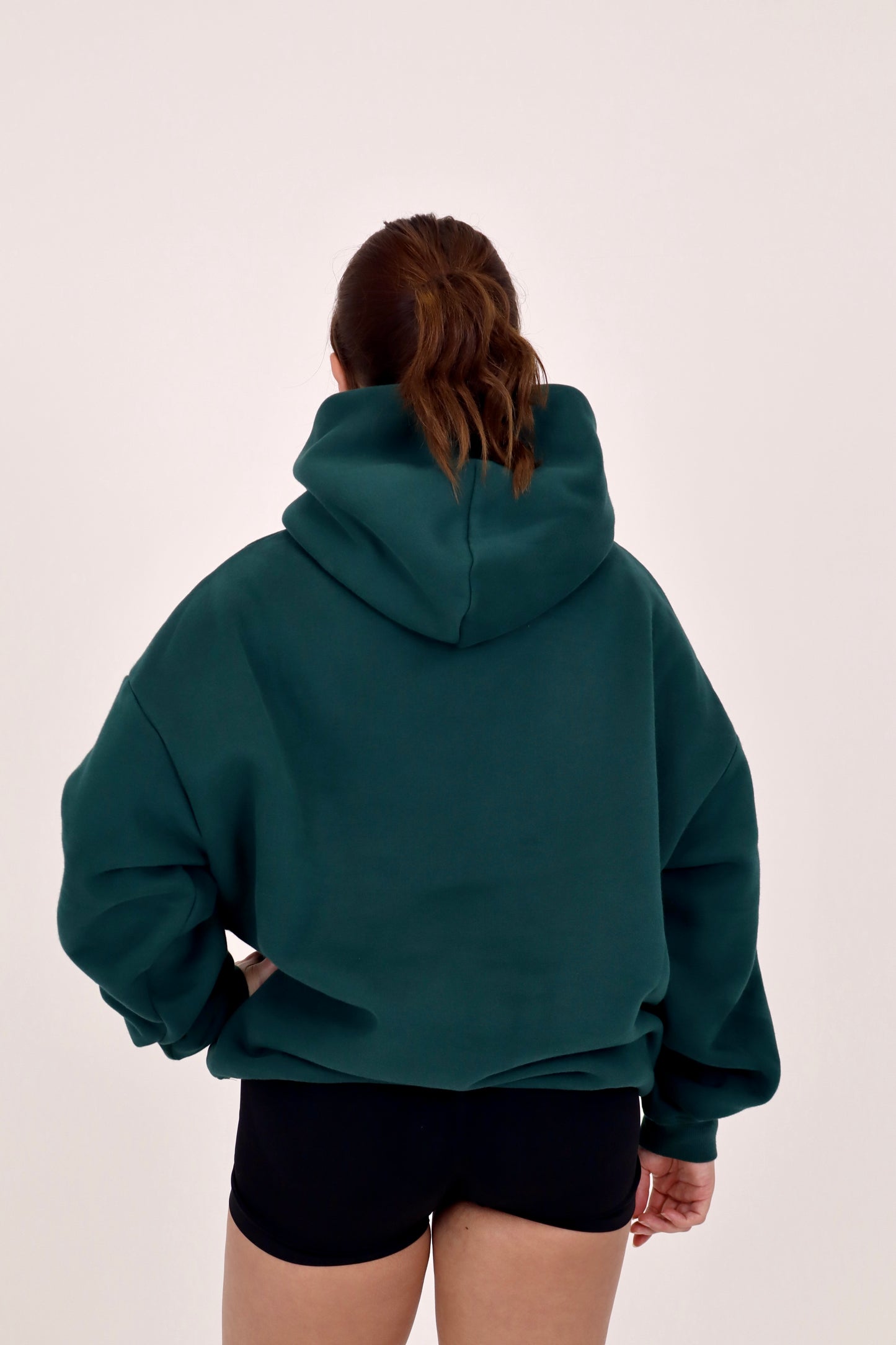 Oversized Heavyweight Hoodie - Forest Green