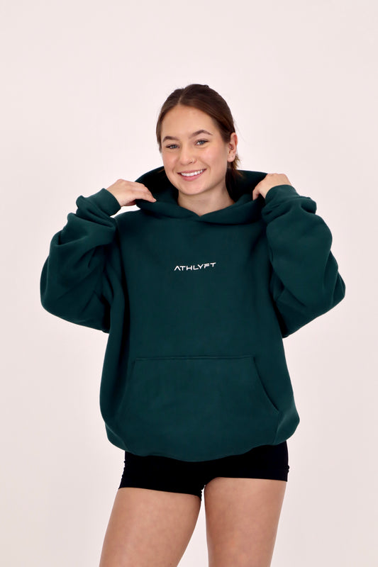 Oversized Heavyweight Hoodie - Forest Green
