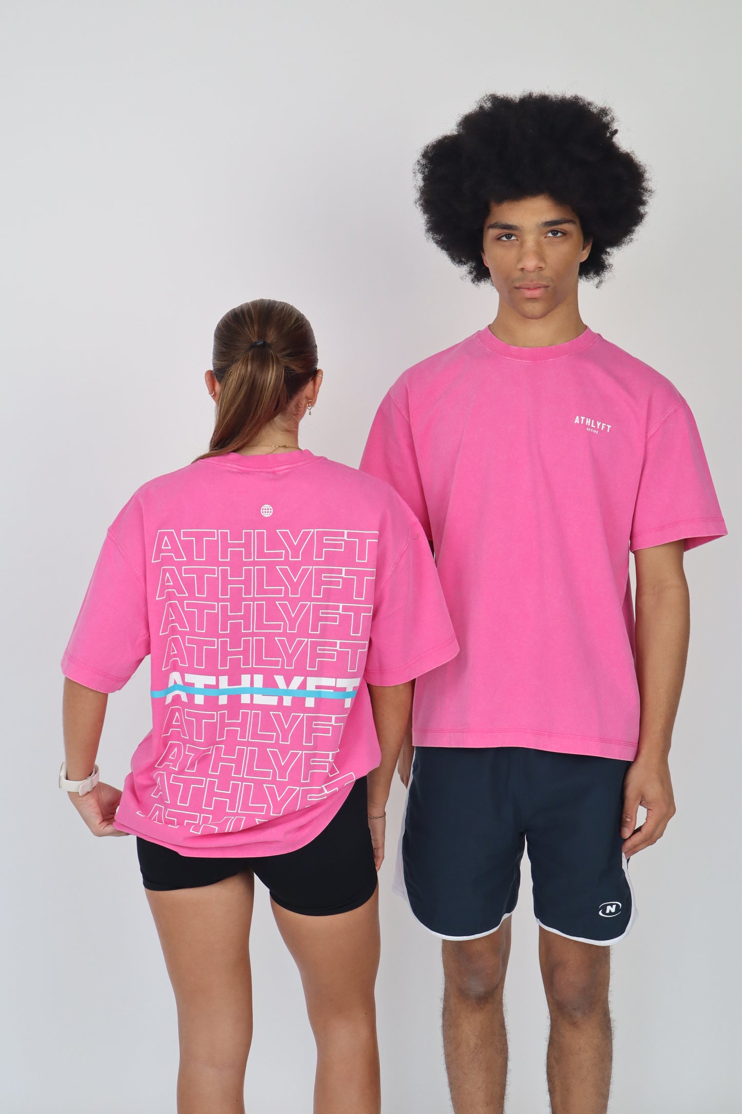 The Stonewash Oversize Tee - Vintage Pink