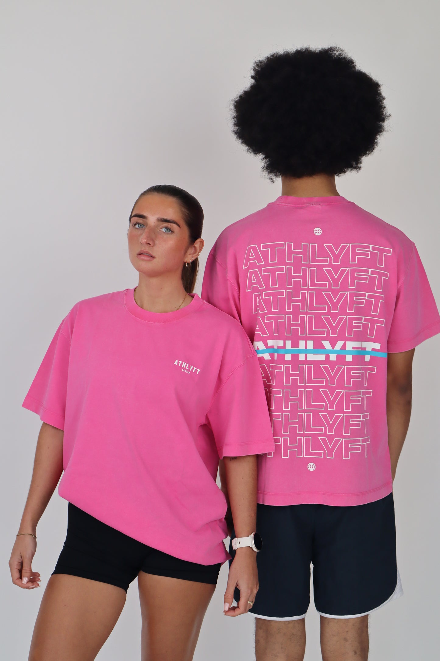 The Stonewash Oversize Tee - Vintage Pink