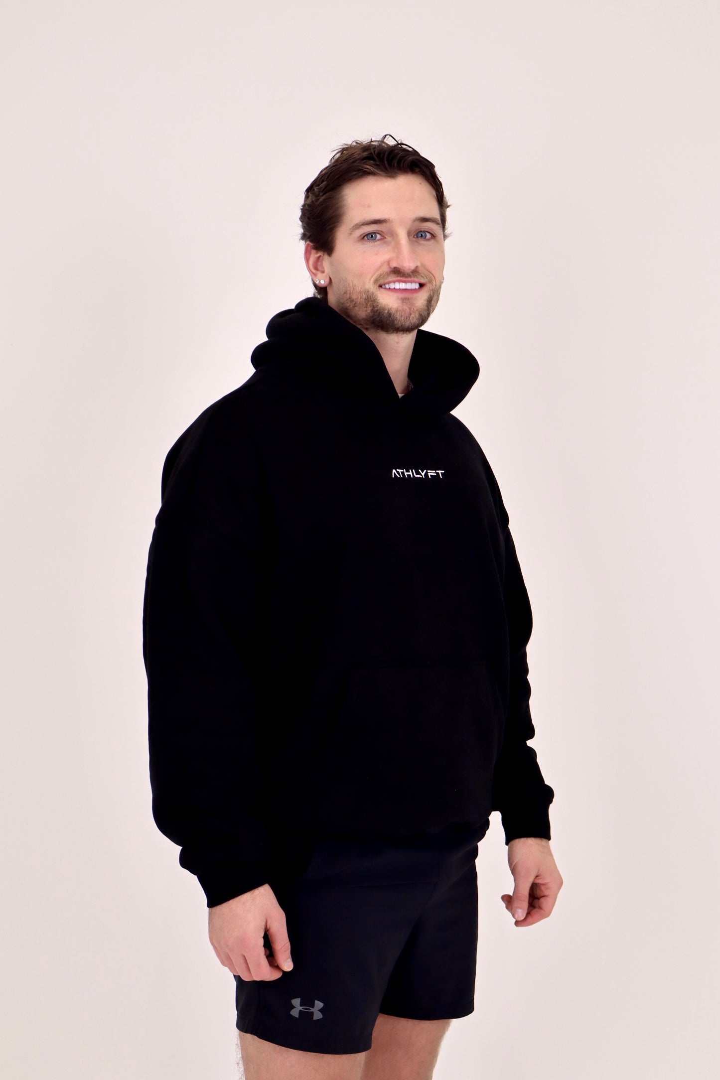 Oversized Heavyweight Hoodie - Black