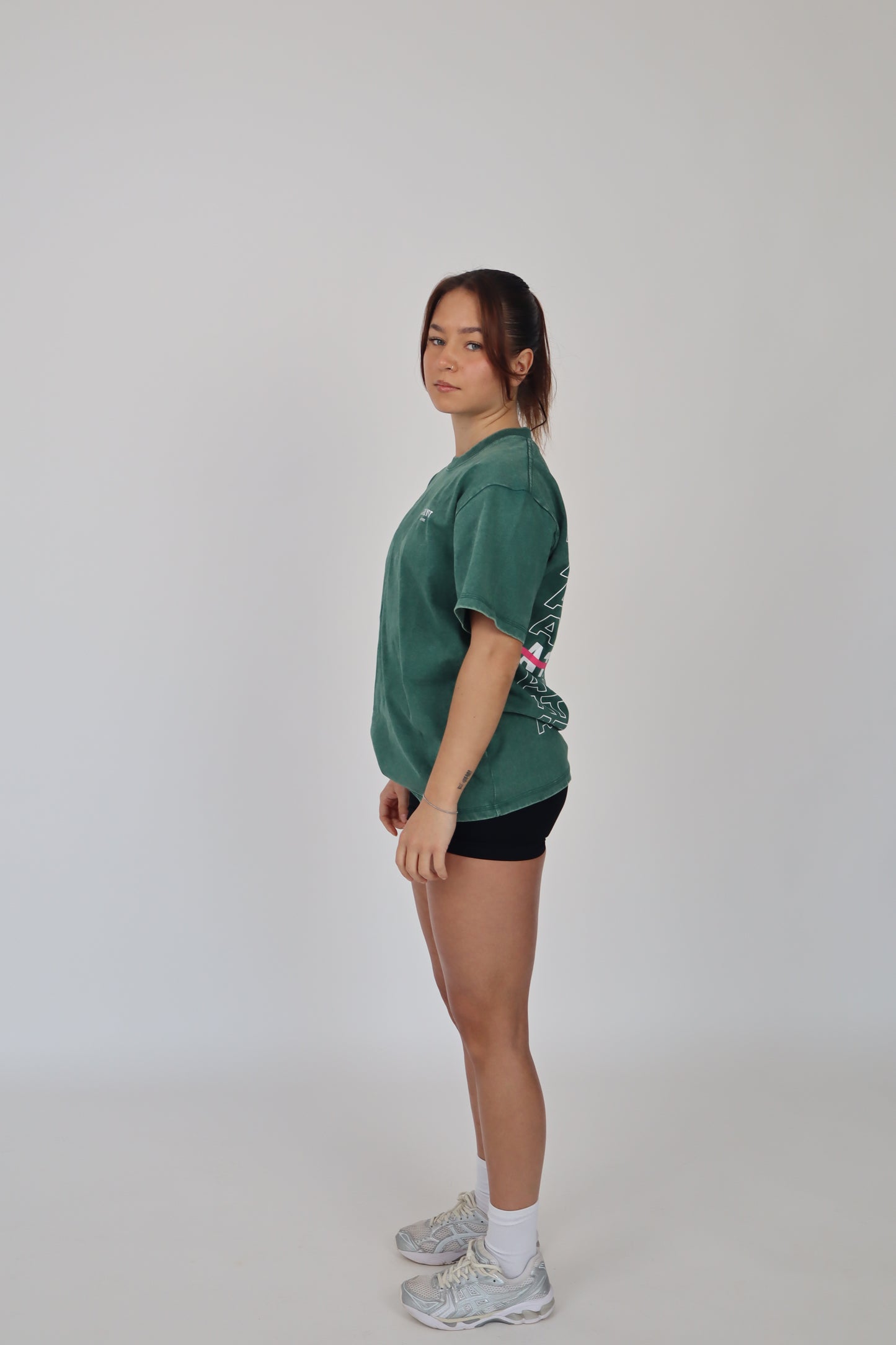 The Stonewash Oversize Tee - Forest Green
