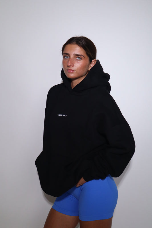 Oversized Heavyweight Hoodie - Black