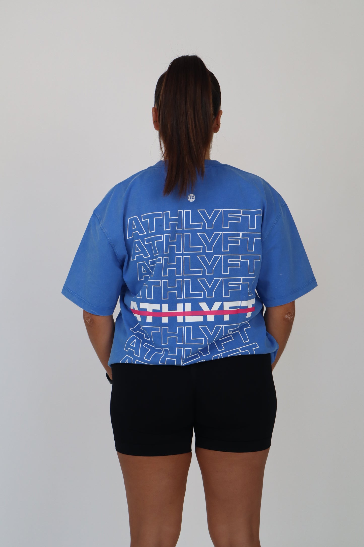 The Stonewash Oversize Tee - Cobalt Blue