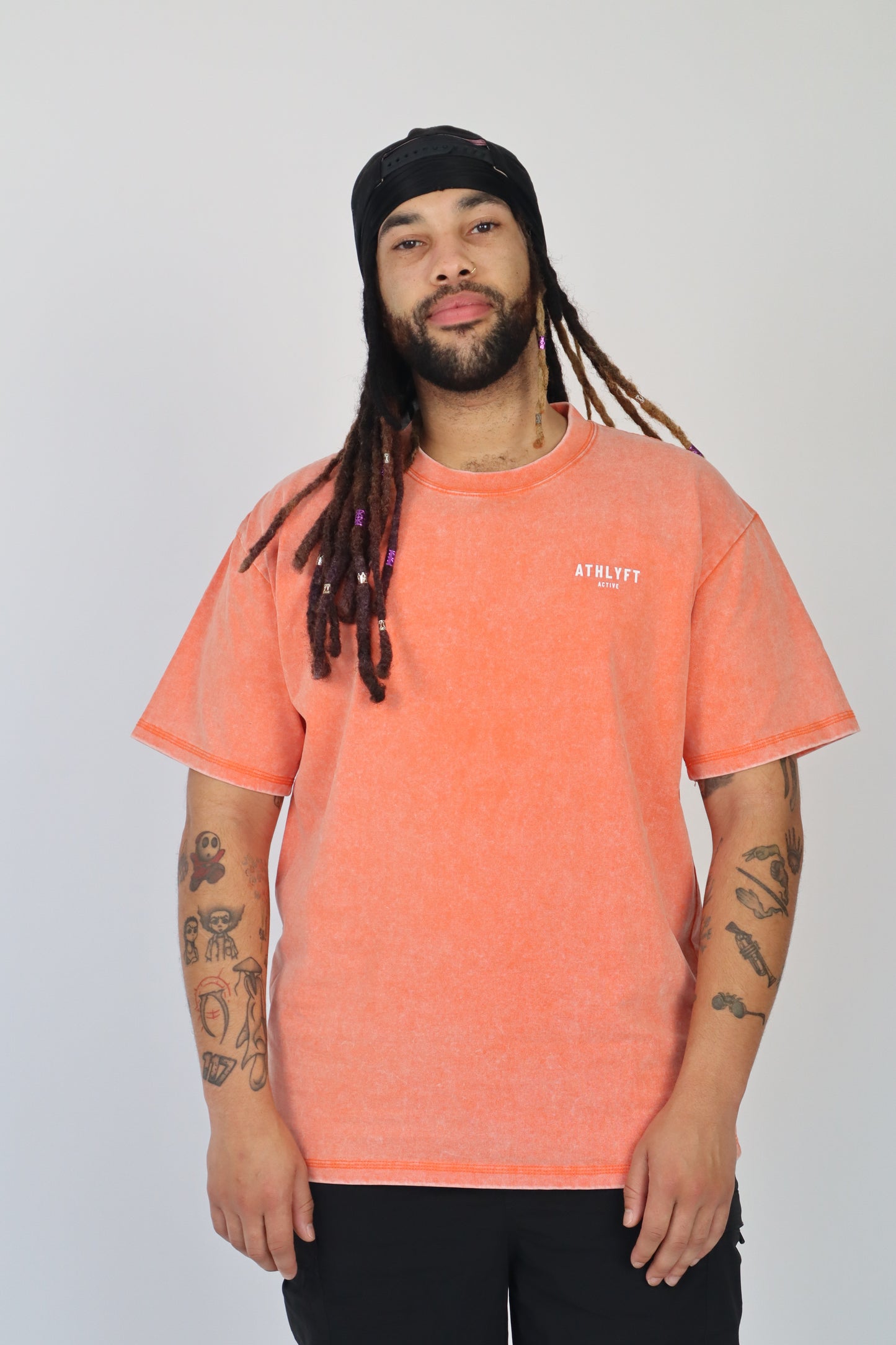 The Stonewash Oversize Tee - Burnt Orange