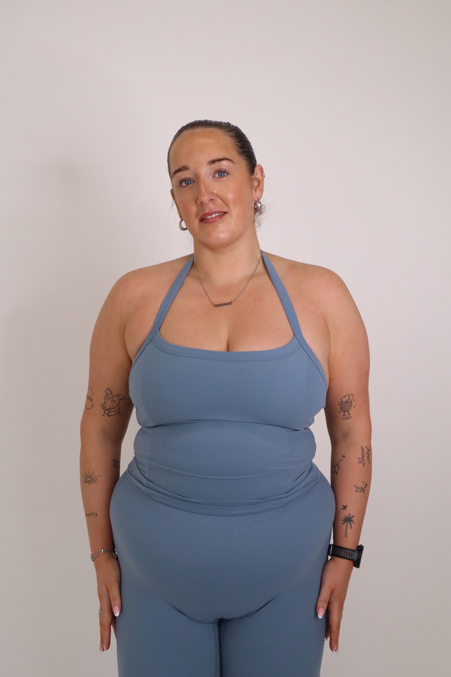 Cloudflow Halter Vest - Steel Blue