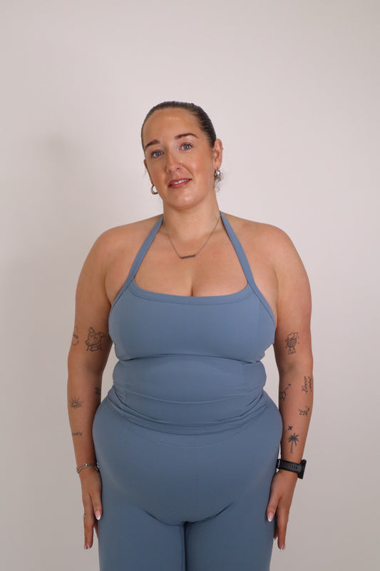 Cloudflow Halter Vest - Steel Blue
