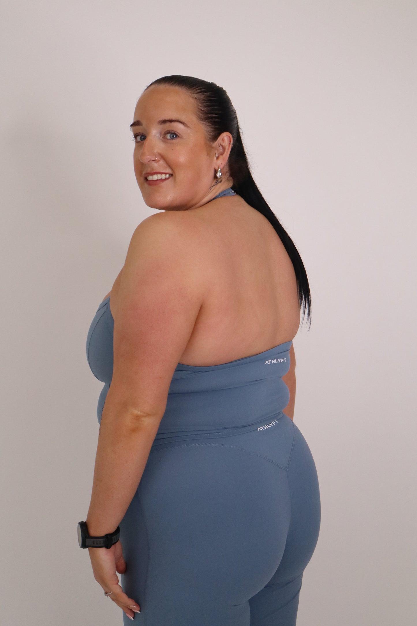 Cloudflow Halter Vest - Steel Blue