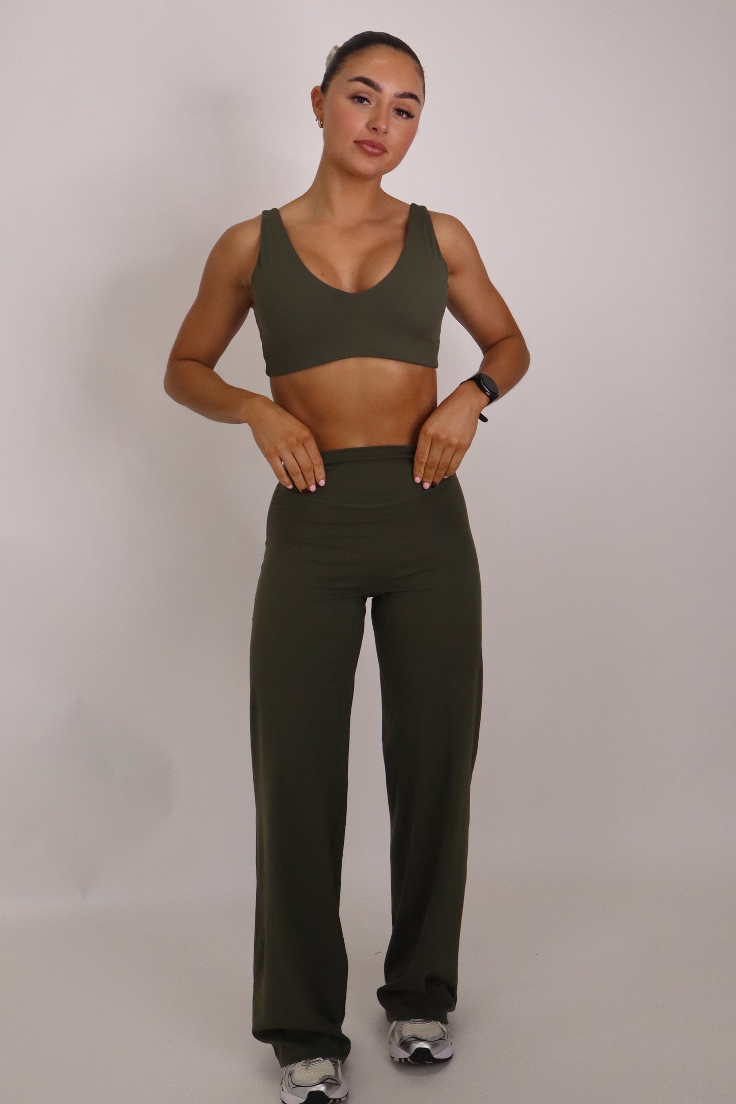 Cloudflow Low Back Bra - Classic Khaki