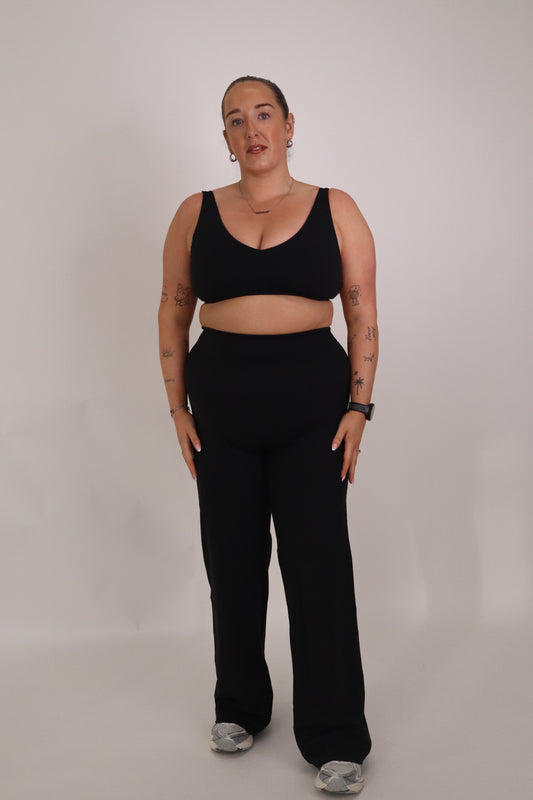 Cloudflow Straight Leg Bottoms - True Black