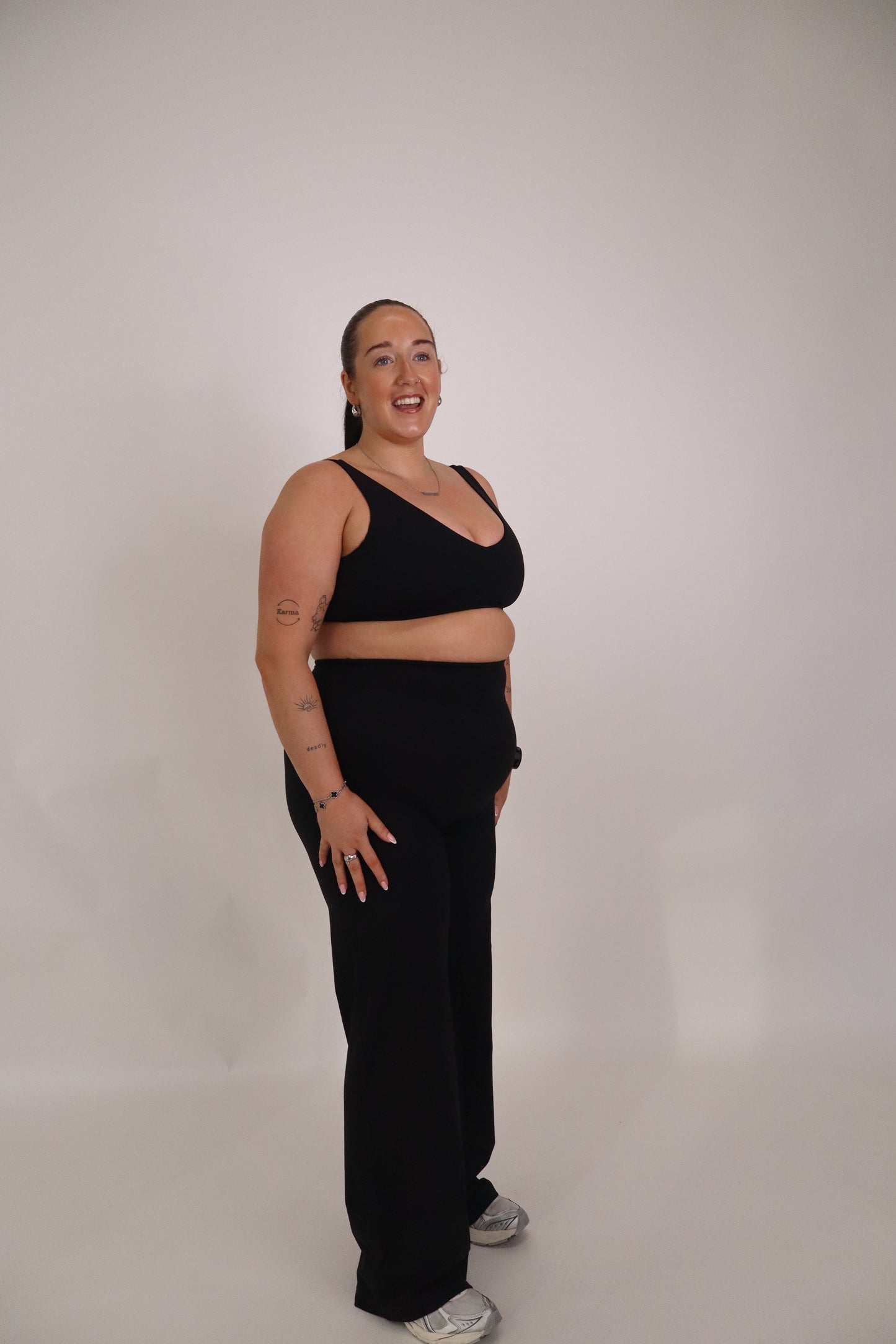 Cloudflow Low Back Bra - True Black