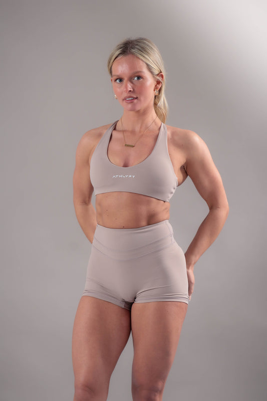 Litelift Minimal Twist Back Bra - Mocha