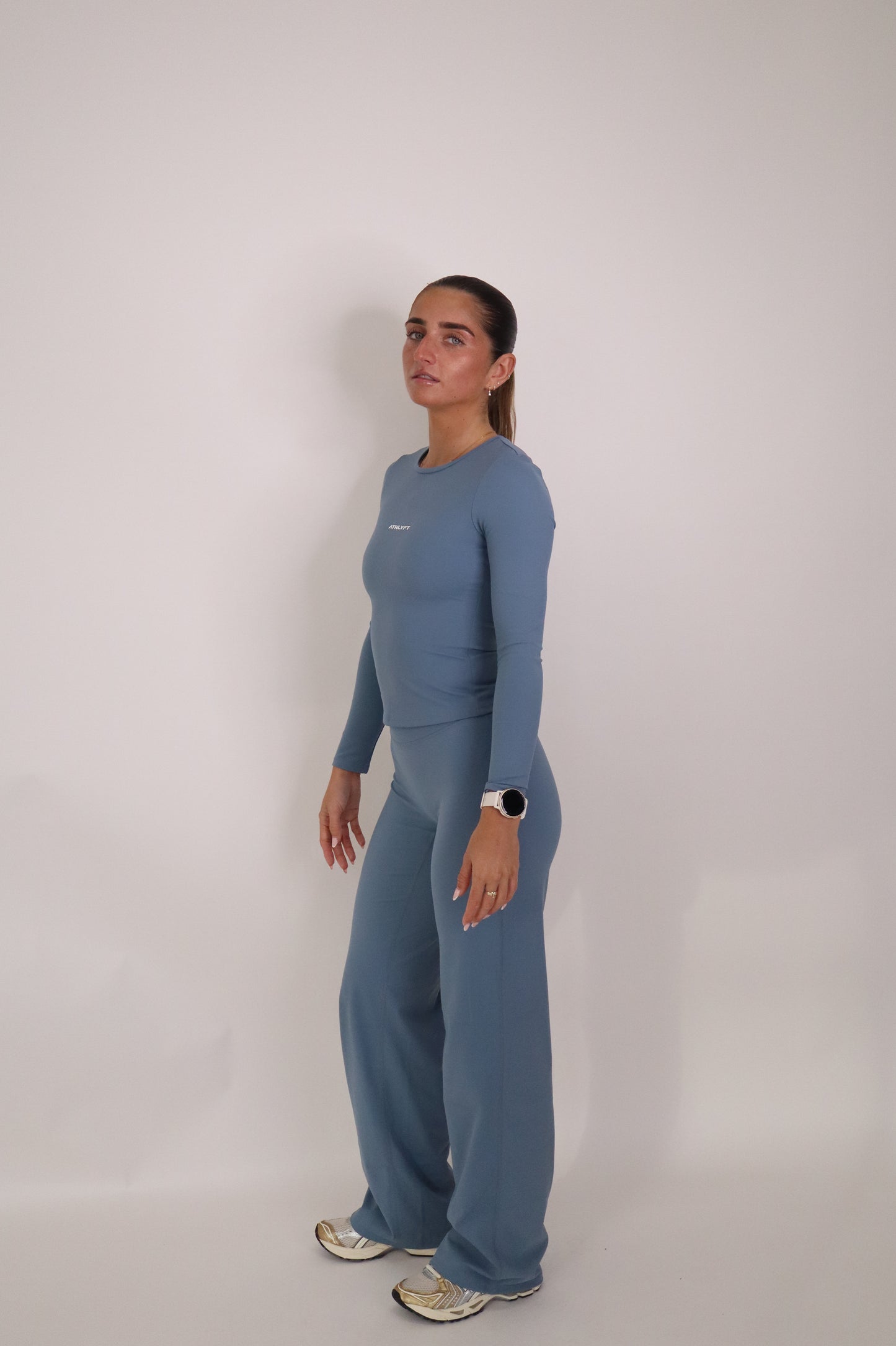 Cloudflow Long Sleeve Top - Steel Blue
