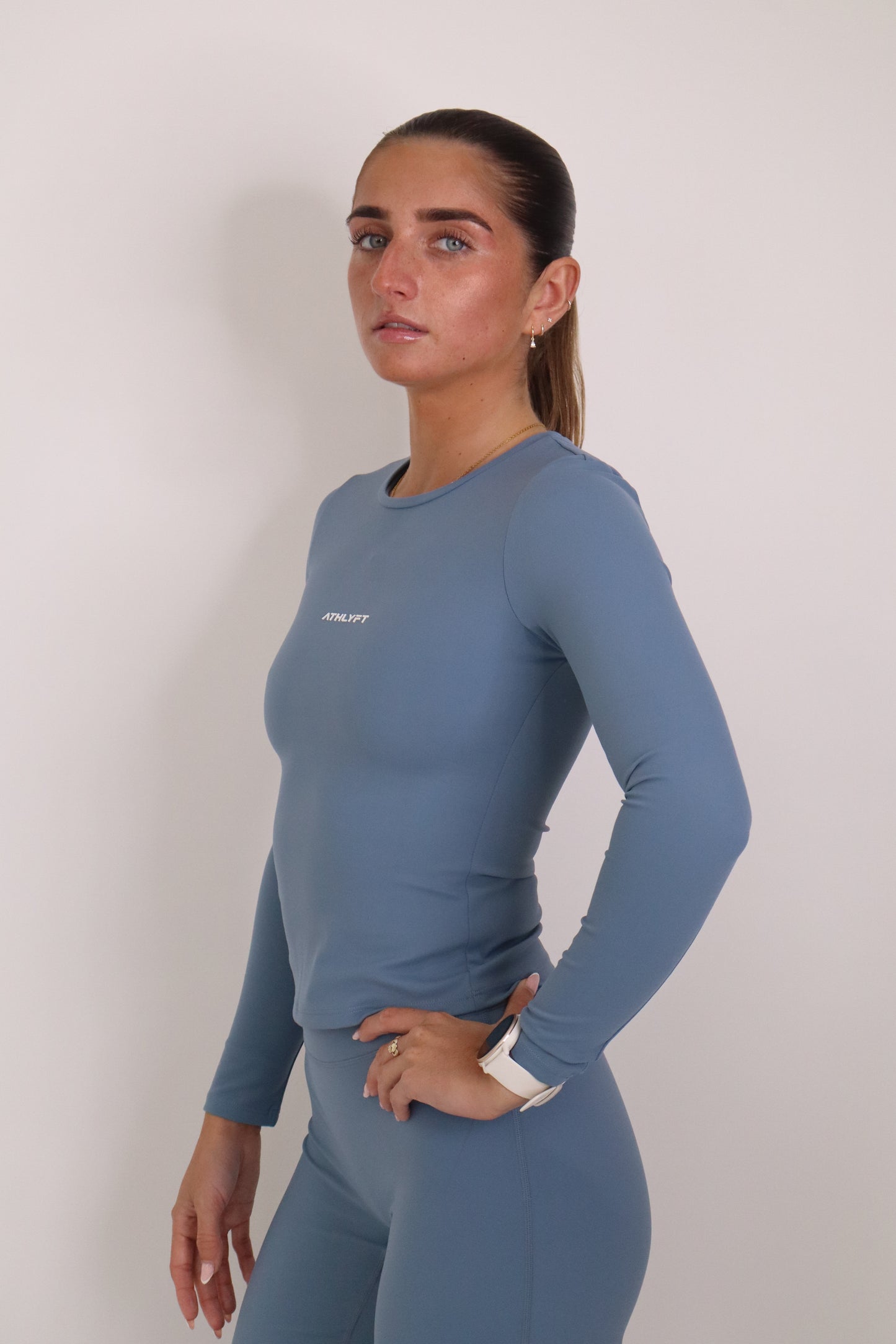 Cloudflow Long Sleeve Top - Steel Blue