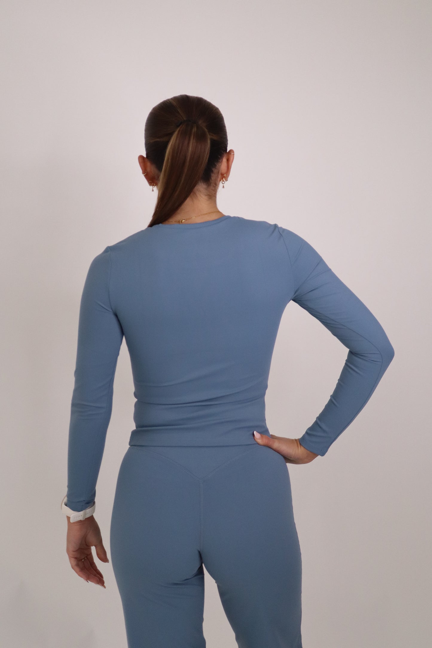 Cloudflow Long Sleeve Top - Steel Blue