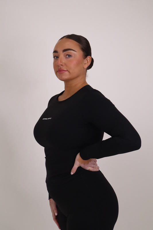 Cloudflow Long Sleeve Top - True Black