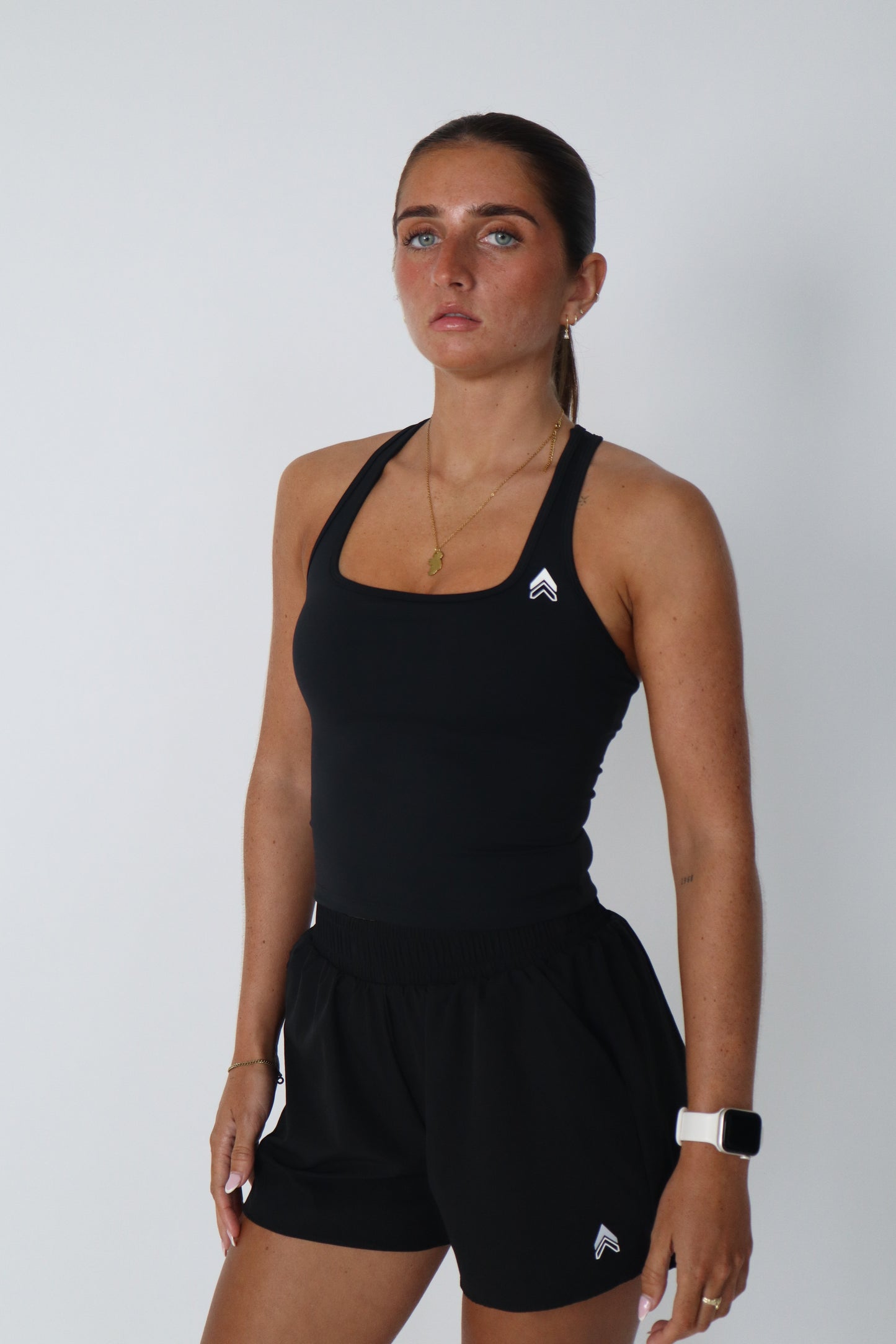 Racer Back Tank - Black