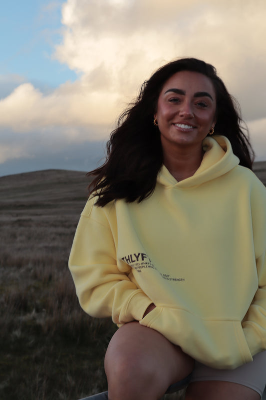 Mid-Weight Oversized Hoodie - Soft Lemon