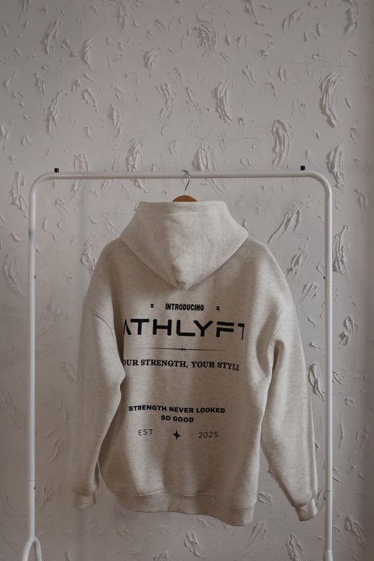 Limited Edition Oversized Heavyweight Hoodie - Soft Stone