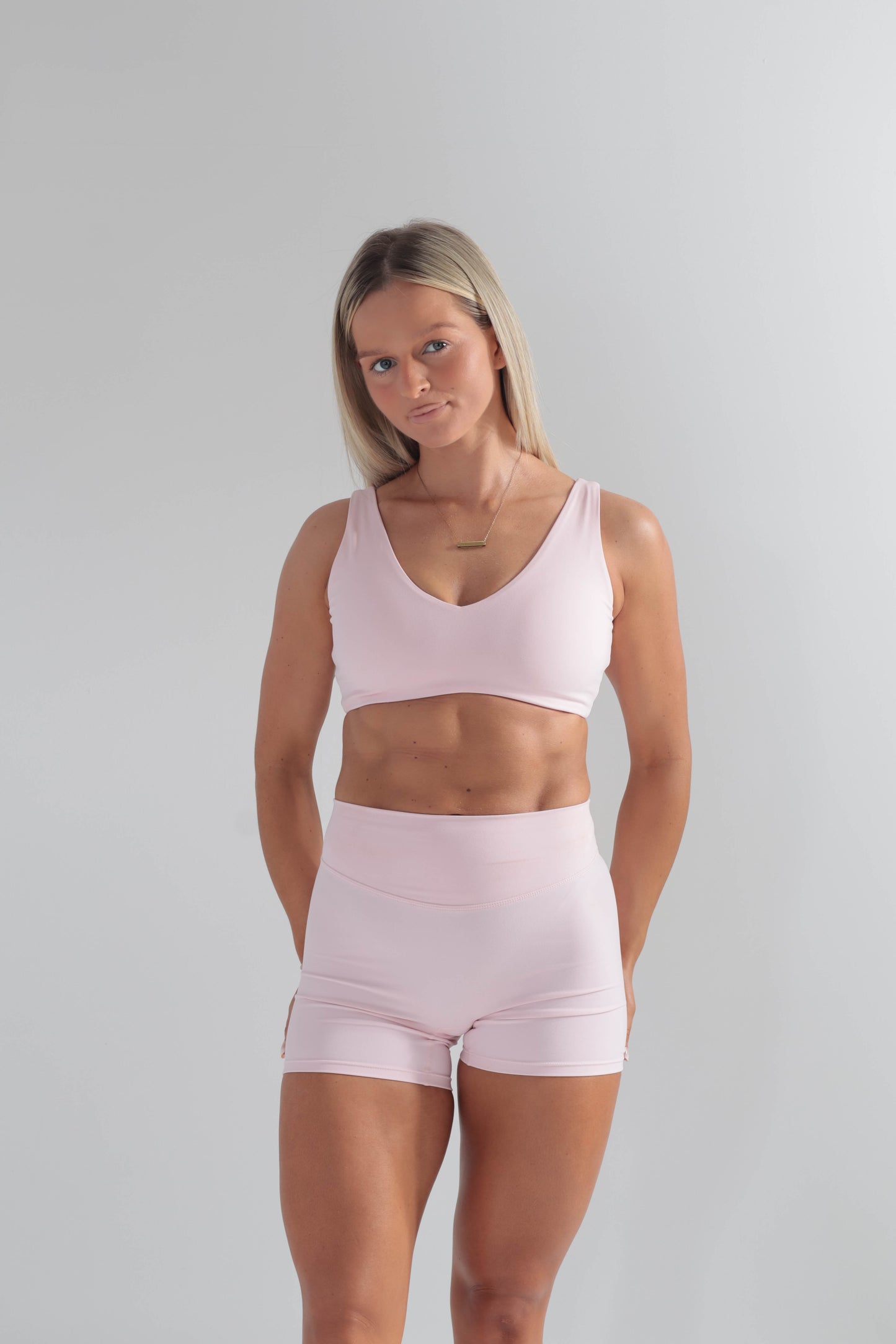 Cloudflow Low Back Bra - Baby Pink