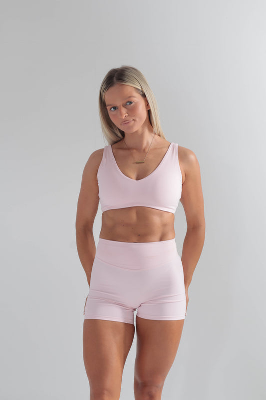 Cloudflow Low Back Bra - Baby Pink